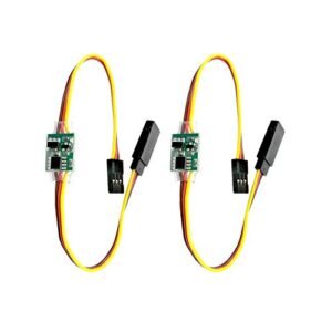 GRP Tires RC Servo Signal Reverser 2Pack 2.4V to 24V 5A Rotation Inverter for Aircraft Airplane Steering Gear Servos