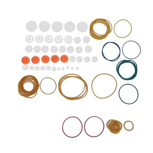 High Efficiency Server Power Supply for RC DIY Model Toy 84pcs Rubber Belt Pulley Industrial Power Rubber Band Combination Set