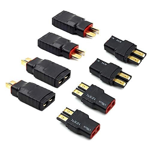 8 PCS Deans Adapter Connector Set for RC Battery ESC Charger TRX Wireless Adapter Converter