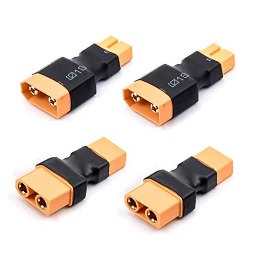 FPVDrone XT90 to XT60 Connector Adaptors 4PCS for FPV Motors ESC Lipo Battery