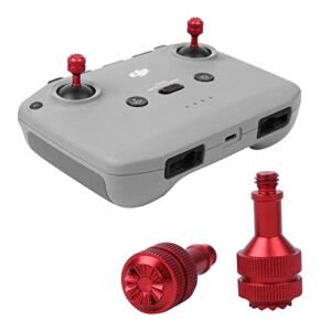 Anbee CNC Aluminum Controller Stick Replacement Joystick Thumb Rocker Compatible with DJI Neo Air 3 3S Mini 3 Pro Mavic 3 Air 2 2S Mini 2 Drone Remote Red