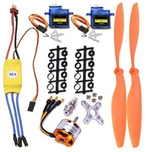 abcGoodefg A2212 1400KV Micro Brushless Motor RC with 30A ESC SG90 Servo 8060 Propeller Set for Drones and Aircraft