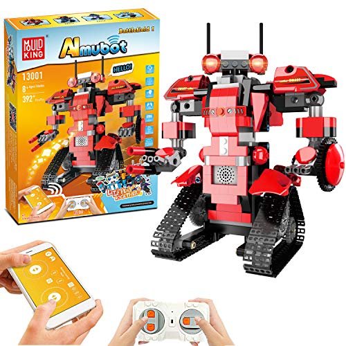 STEM Robot Building Kit for Kids Educational Remote Control Toy with App Control for Ages 8 to 14