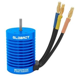 Globact Sensorless Waterproof Brushless Motor F540 3650 4390KV 4P for 1 10 RC Scale Course Short Course Truck