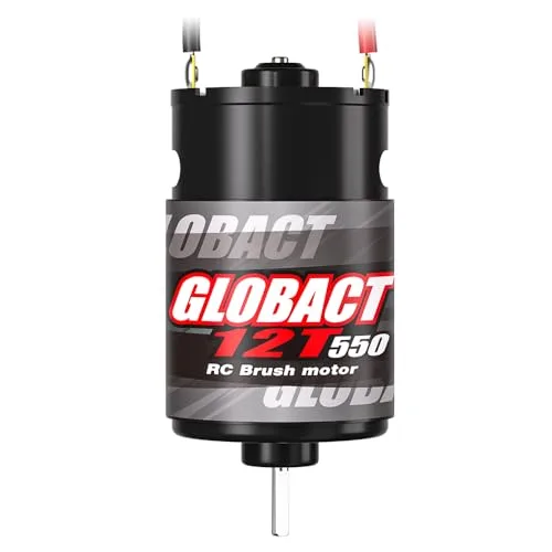 GLOBACT 550 12T Brushed HPI RC Motor High Torque Waterproof for 1/10 Scale Trucks