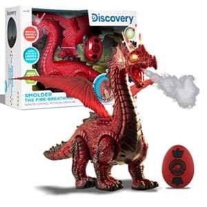 Discovery Kids Fire Truck RC Toy with Remote Control Realistic Siren Lights and Water Spray for Kids