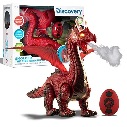 Discovery Kids Fire Truck RC Toy with Remote Control Realistic Siren Lights and Water Spray for Kids