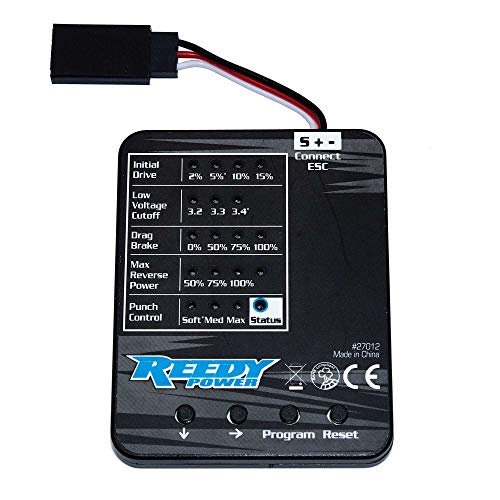 Team Associated Reedy SC480X Program Card for Associated F1 RC Car Speed Controls ASC27034