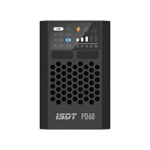 ISDT PD60S XT60 Connector 60W 6A Battery Balance Charger with Type C Input for UDI RC Lipo Battery Life Lilon LiHv Pb NiMH Batteries