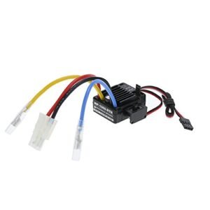 GoolRC 60A 2S 3S Brushed ESC Waterproof Electronic Speed Controller Compatible with HPI RC Drift Car and Other 1/10 Scale Models