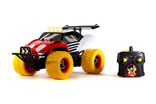 Jada Toys Disney Junior RC Sproul Junior Mickey Buggy Remote Control Car 2.4GHz Black Red Toy for Kids and Adults