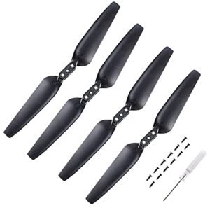 Ruko U11 U11S Original Replacement Propeller with High Quality RC Body Material 4PCS Black