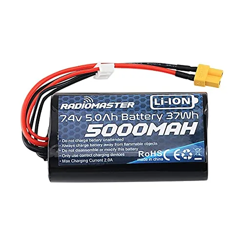 RADIOMASTER TX16S 5000mAh 2S 7.4V RC Quadcopter Transmitter Battery with XT30 and JST XH Plug