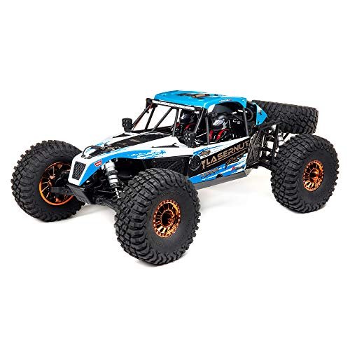 Losi 1/10 Lasernut U4 RC 4 Wheel Drive Construction Equipment Brushless RTR with Smart ESC Blue LOS03028T1