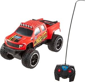 Hot Wheels RC Red Ford F 150 Remote Control Toy Truck with 2.4 RC Tires High Performance Engine 65ft Range