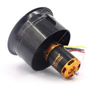 QXMOTOR QF2822 Brushless Motor 2200kv 4300KV 3 6s Battery 64mm 70mm EDF Ducted Fan 5 12Blades for Outrunner Airplane Model Perfect for RC Model Airplane Storage Ideas