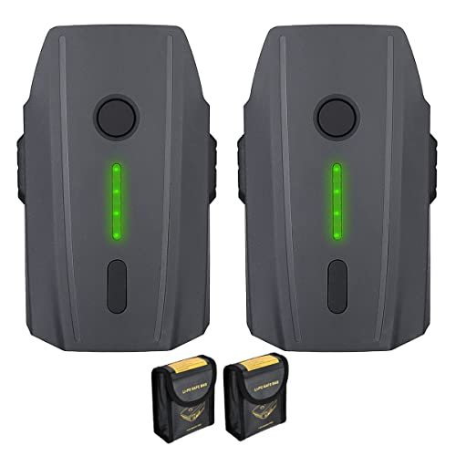 LORDONE RC Essential Oil Safe for Dogs 3830mAh Mavic Pro Battery Replacement for DJI Mavic Pro DJI Mavic Pro Platinum DJI Mavic Pro White with 2 Battery Safe Bag 2 Packs Not Fit for Mavic 2
