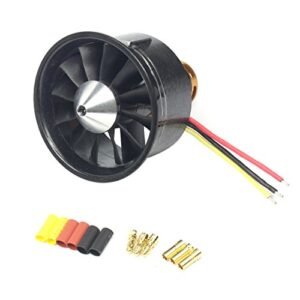 QXMOTOR QF2822 Brushless Motor 2200kv 64mm 12Blade EDF Ducted Fan for SR 71 RC Model Airplane 6S Battery