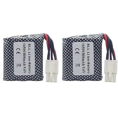 Sea Jump 2PCS 9.6V 800mAh Replacement Battery for S911 S912 9115 9116 9120 S913 9123 S916 9112 15 DJ02 15 DJ03 RC Cars