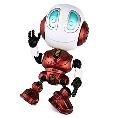 BROADREAM RC Mini Minion Mip Turbo Dave Robot Interactive Talking Toy with LED Lights and Voice Changer for Kids