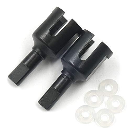 Yeah Racing TATT 046BK Aluminum Front or Rear Diff Outdrive Black for Tamiya TT 01 TT 01E