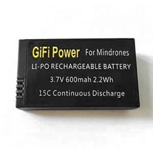 Beacon Pet 3.7v 600mAh Battery for Parrot MiniDrones Mambo, Jumping Sumo &Rolling Spider 15C