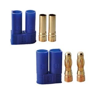 Amass EC5 Banana Plug Connectors 10 Pairs Male Female 5 0mm Gold Bullet for Electric RC Trucks 1 10