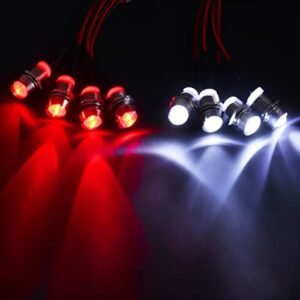 HobbyPark RC Car 8 LED Light Kit Headlights Taillight LEDs Accessories Compatible with HPI RC Parts and Other Major Brands