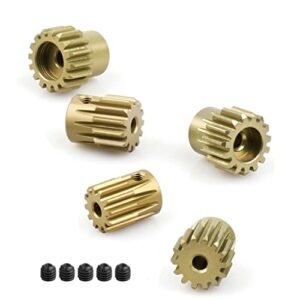 5PCS 32DP 540 Motor Pinion Gear Set 12T to 16T for Brush or Brushless RC Motor 1 10 Scale Cars