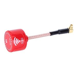 VGEBY 5.8Ghz 3dBi RHCP High Gain Antenna for Turtle Racing RC Parts FPV Racing Drone Accessory Red Angled MMCX
