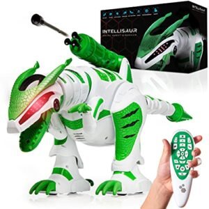 Intellisaur RC Dino Truck Remote Control Robot Dinosaur Toy for Kids Interactive Electronic Pet with Touch Sensors and Battle Mode