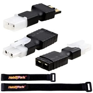 Hobbypark RC Battery Charger Adapter Connector for Traxxas TRX to Tamiya Plugs Compatible with Slash Rustler Stampede Bandit E Revo RC Cars Available at RC Willey Rocklin Store