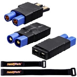 Hobbypark RC B1B Battery Adapter Connector for Traxxas TRX to EC3 Plugs Compatible with Slash Rustler Stampede Bandit E Revo