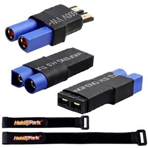 Hobbypark RC Battery Adapter Connector for Traxxas TRX to EC5 Plugs Compatible with Pandora RC Cars Slash Rustler Stampede Bandit E Revo