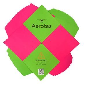 AeroVision UAV Ground Control Points GCPs Disposable Aerial Targets for Ground Effect RC Plane Mapping 100 Pack