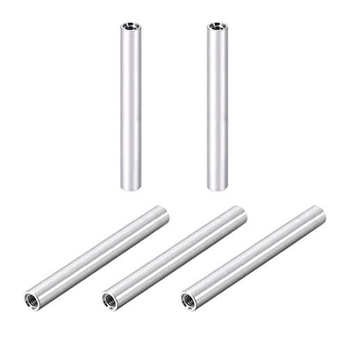 uxcell 5 Pcs M3x70mm Round Aluminum Standoff Column Spacer Female for RC Willey Round Dining Table Drone FPV Quadcopter Racing DIY