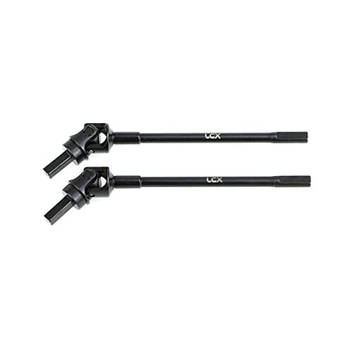 LCX Racing 1 10th RC Crawler Car Hardened Steel Front Axle Drive Shaft CVD Best RC Buggy Tires for Axial Capra Unlimited Trail Buggy UTB10 Upgrades Parts Accessories