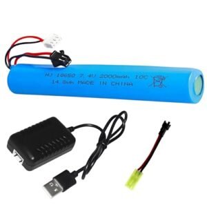 HHZ 7.4V 2000mAh 10C Li on Battery with SM 2P Plug for RC 400 User Guide and Gel Ball Blaster Guns