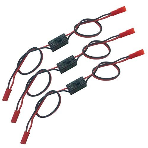 3 Pack On Off Power Switch Battery Receiver JST Connector for CARF RC Jets HSP RC 1 10 1 8 Car Crawler Buggy Multicopter Airplane
