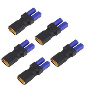 Bbrand LinsyRC 5-Pack XT60 Plug Male Connector to EC5 Plug Female Connector No Wire Adapter for RC Lipo Battery