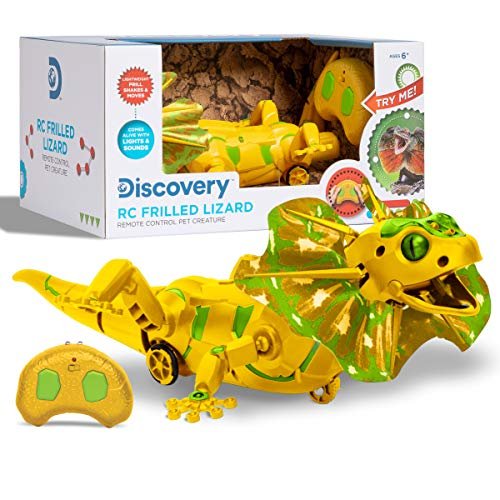Discovery Kids Robotic RC Frilled Lizard DIY Pet with Wireless Controller STEM Toy for Boys Girls Explore the Fun of Discovery RC Plane