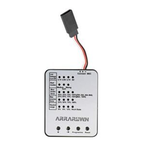 Surpass Hobby Programming Card for RC Car Electronic Speed Controller Adjusts Average RC Car Speed Compatible with 25A 35A 45A 60A 80A 120A 150A ESC White