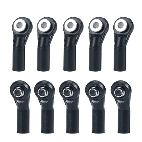 QUE T 10pcs M3 Plastic Ball Head Link Rod Ends Joint Linkage for BMW M3 RC Car 1 10 Scale