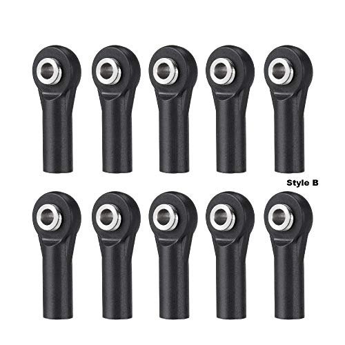 QUE T 10pcs M3 Plastic Ball Head Link Rod Ends Joint Linkage Blower Head RC Car Accessories for 1 10 Axial SCX10 Crawler