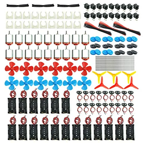 18 Set RC Electric Motor RPM Kit High Speed 25000 RPM Mini DC Motors for DIY Projects