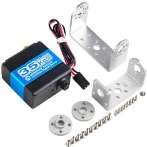 Wishiot RDS3235 Digital Servo 35KG High Torque Coreless Motor 270 Degree Metal Gear with U Shaped Bracket for DIY Robotics
