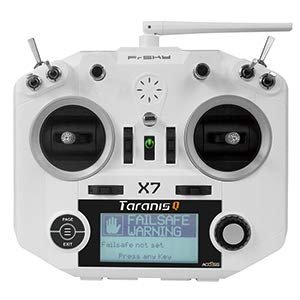 FrSky 2.4GHz Taranis Q X7 Access Transmitter with 155 RC Battery White