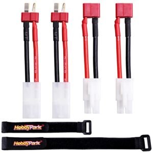 Hobbypark Tamiya Connector to Deans T Plug Adapter Cable 4PCS Best Place to Sell RC Cars