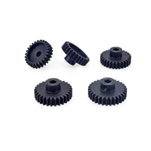 M1 Metal Steel Pinion Gear Set for RC Cars Including RC Paint Masks 5mm Shaft 26T to 30T