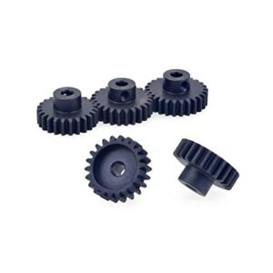 M1 Metal Steel Pinion Gear 5mm Shaft 1/8 RC Car Brushed Brushless Motor Gears Combo Set 22T 23T 24T 25T 26T Perfect for RC Autogyro Plans